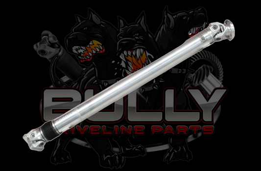 2018-Up Ford Mustang GT Automatic or Manual 3.5" 1350 Series Aluminum Slip Shaft with solid cross non-greaseable U Joints and hardware