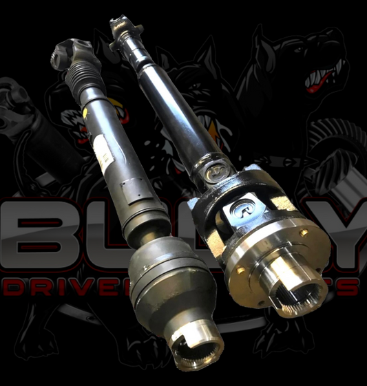 2019-2023 Dodge Ram 2500/3500 5th Gen Upgraded HD 1350 Series or 1410 Series High Angle Double Cardan Front Driveshaft with New Transfer Case bolt-on style Flange Yoke- Mopar Part# 68305361AD